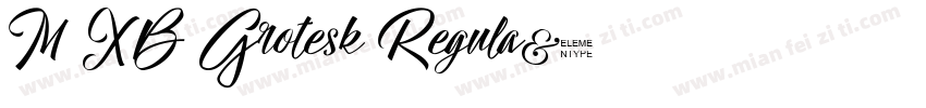 M XB Grotesk Regula字体转换